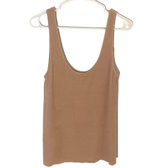 🛑SOLD ON MERCARI🛑 Zara Tank Top NWT Ribbed Tan Color Womens Size M - Picture 4 of 7